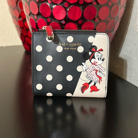 kate spade Handbags - Disney X Kate Spade New York Minnie Mouse Small Bifold Wallet